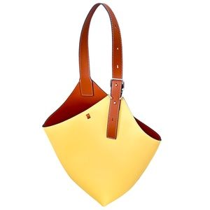 Yellow Leather Tote